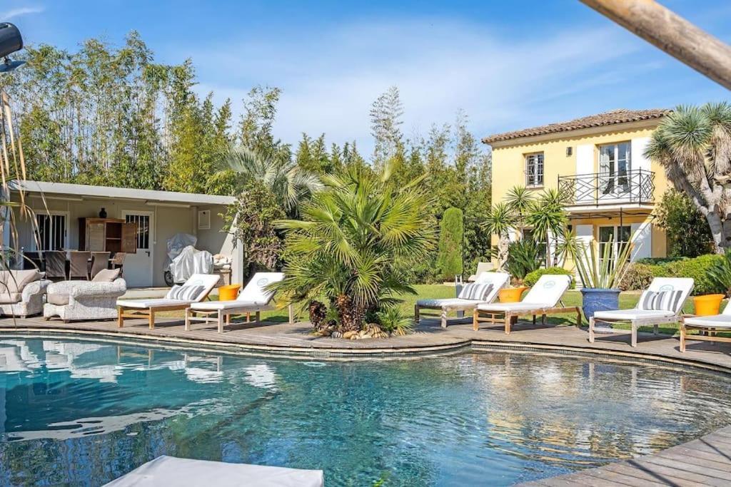 Grande Villa St-Tropez Area Avec Piscine Chauffee Gassin Buitenkant foto